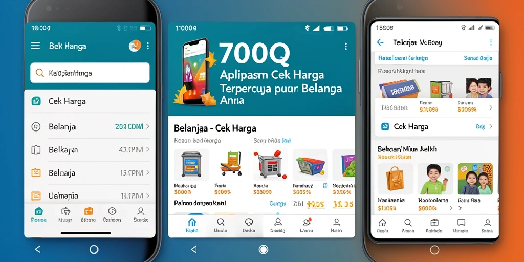 Tampilan antarmuka aplikasi 700Q saat mencari harga produk.