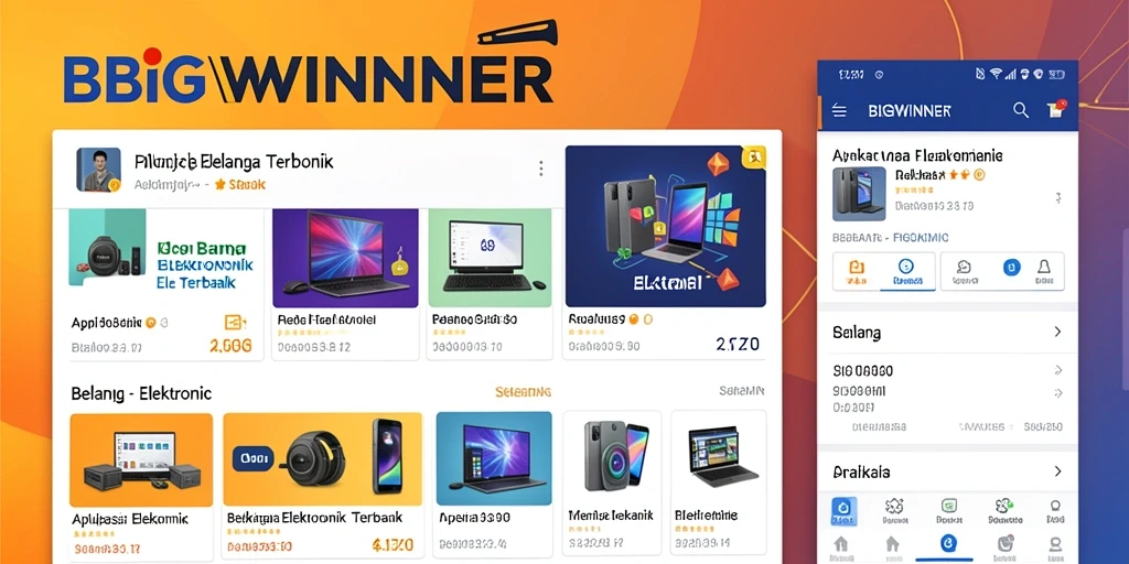 Tampilan antarmuka pengguna aplikasi BIGWINNER yang modern dan fungsional.