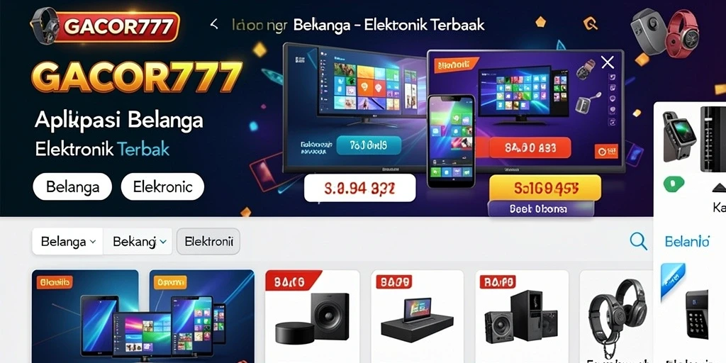 Antarmuka GACOR777 yang mudah digunakan untuk belanja elektronik.