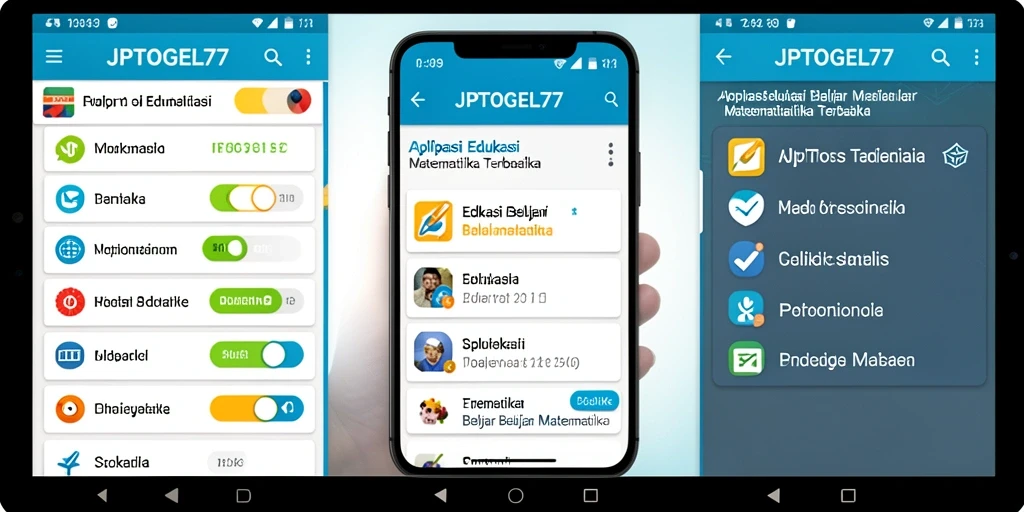 Tampilan antarmuka aplikasi JPTOGEL77 yang interaktif dan ramah pengguna.