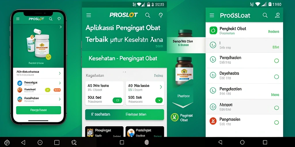 Tampilan antarmuka PROSLOT yang sederhana dan informatif.