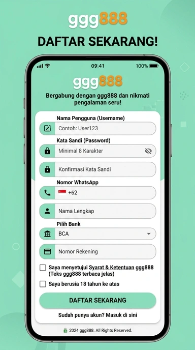 Panduan Registrasi Akun Baru ggg888 untuk Pengguna Indonesia